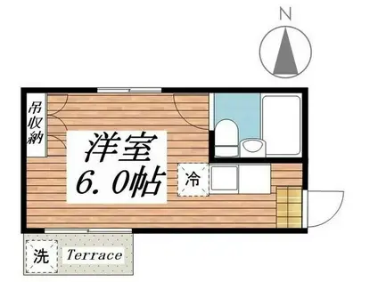 ドミー東高円寺 G(ワンルーム/1階)の間取り写真