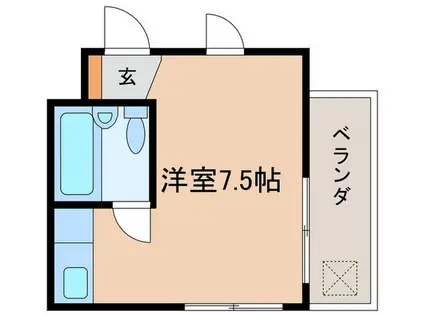 八雲マンション(ワンルーム/3階)の間取り写真