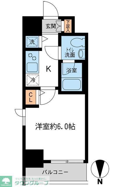 KDXレジデンス大島(1K/7階)の間取り写真