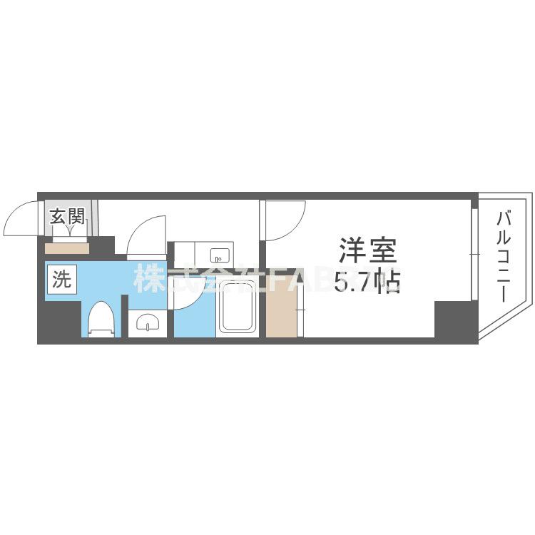 ネクストステージ本町(1K/4階)の間取り写真