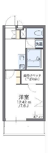 レオパレスサンピエスタ(1K/3階)の間取り写真