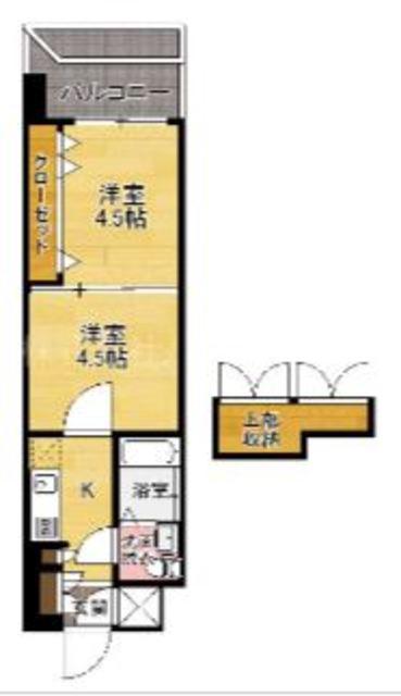 NO48 PROJECT2100博多(1DK/10階)の間取り写真