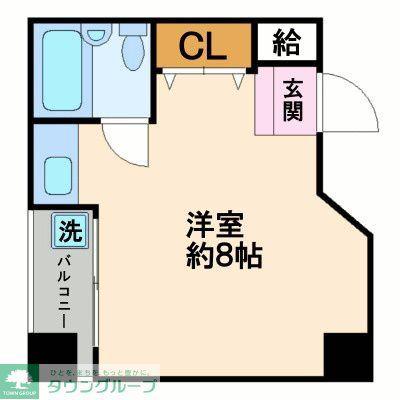 LIVEMAX ANGEL(ワンルーム/4階)の間取り写真