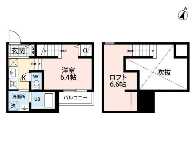 AFFITTO熊本駅前(ワンルーム/2階)の間取り写真