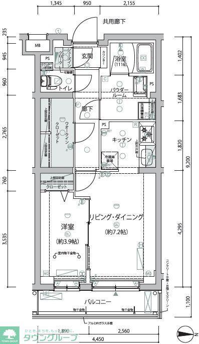 ARCOBALENO NERIMA(1LDK/2階)の間取り写真