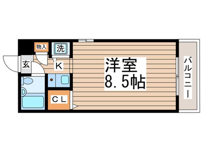 NHレジデンス江古田(ワンルーム/4階)の間取り写真