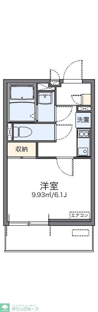 レオネクストコタ(1K/1階)の間取り写真