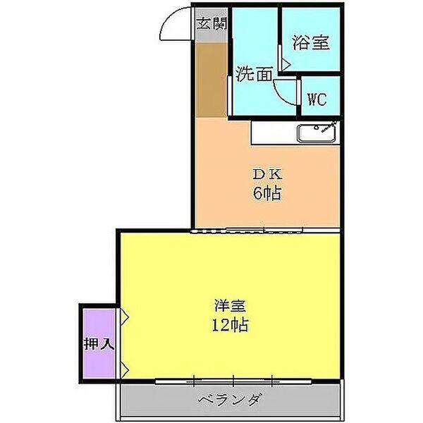 プレズ名古屋徳川(1DK/5階)の間取り写真