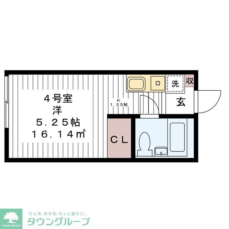 J-MISSIONS千城台D(ワンルーム/1階)の間取り写真