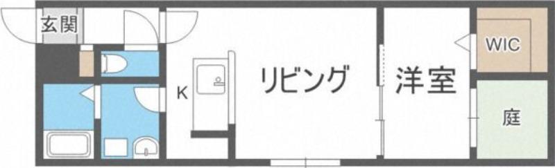 VILLA LIISA(1LDK/1階)の間取り写真