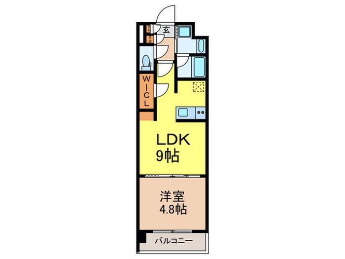 RJRプレシア蒲田(1LDK/6階)の間取り写真