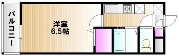 リベルテ広瀬町(1K/1階)の間取り写真