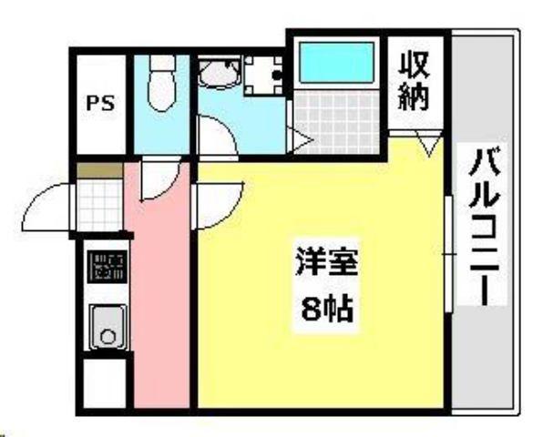 ヘーベルメゾン 信(1K/3階)の間取り写真
