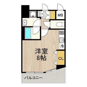 CITY SPIRE 名駅北(ワンルーム/6階)の間取り写真