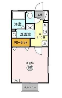 リアルコート Ⅰ(1K/1階)の間取り写真