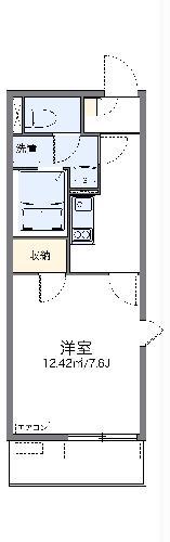 レオネクストグランベルク(1K/2階)の間取り写真