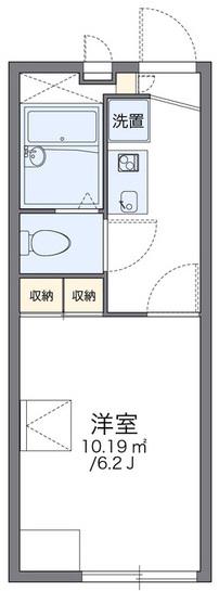 レオパレス翁樹(1K/1階)の間取り写真
