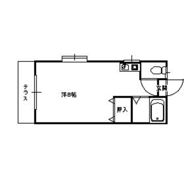 コンパートメント吉晴(ワンルーム/2階)の間取り写真