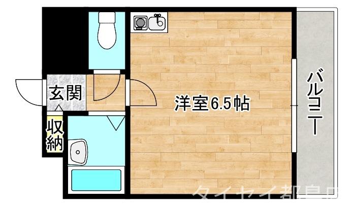 マンションSUMUS(ワンルーム/7階)の間取り写真