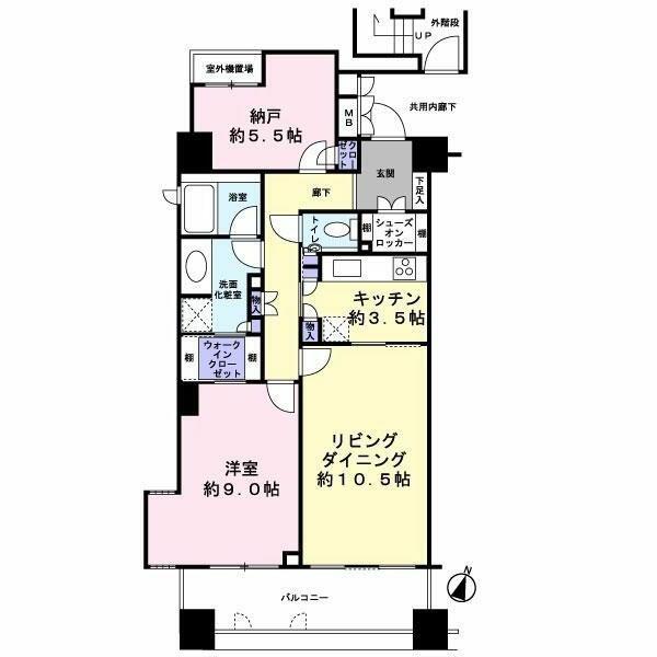 オリンピアード麻布霞坂(1SLDK/6階)の間取り写真