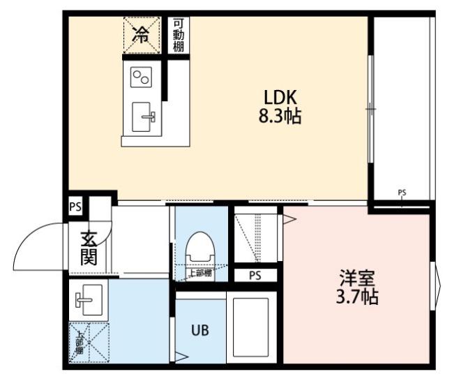 ROBOT HOME 小菅(1LDK/2階)の間取り写真