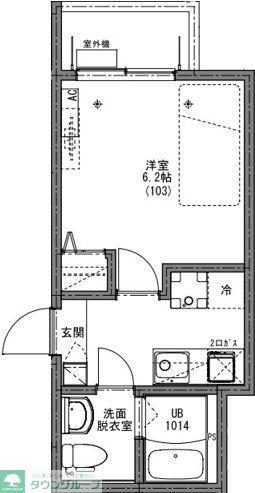 KEIAI RESIDENCE 西大宮(1K/1階)の間取り写真