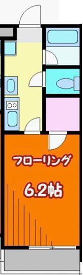 フィユフラッツ川越南(1K/3階)の間取り写真