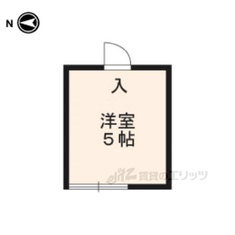 松ヶ崎かえで荘(ワンルーム/2階)の間取り写真