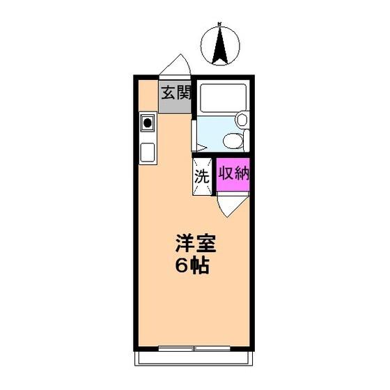 コーポL(ワンルーム/1階)の間取り写真