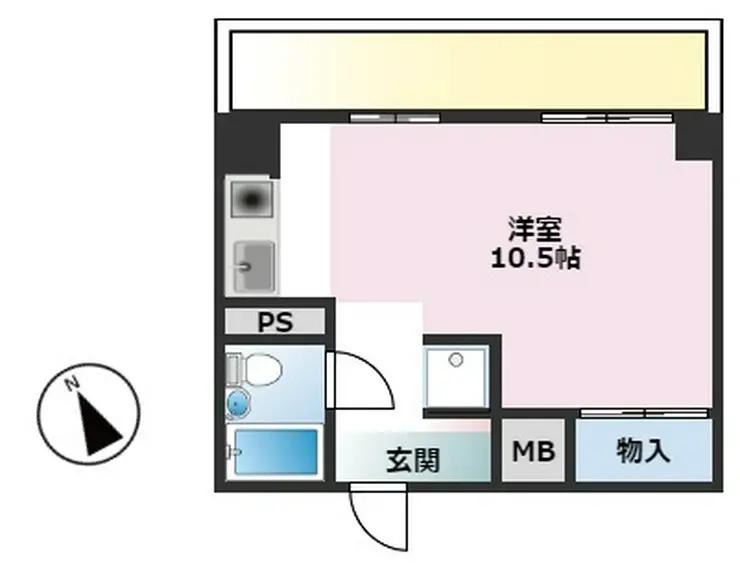 稲毛東ハイツ 3階階 間取り