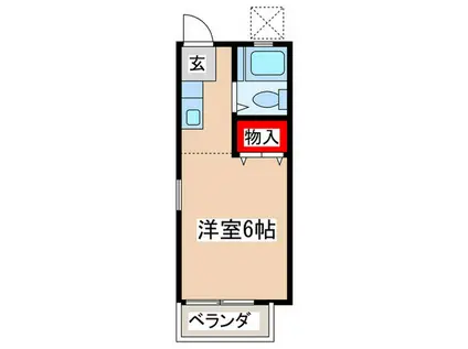 センチュリーAMI(ワンルーム/2階)の間取り写真