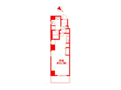 ドゥ・クリヨン(1K/4階)の間取り写真