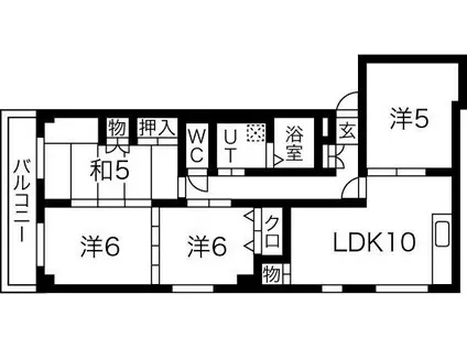 フレンチェ赤坂(4LDK/2階)の間取り写真
