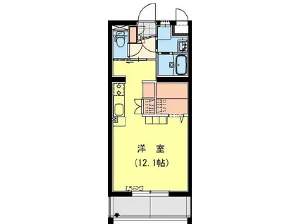 太田4丁目Fマンション(ワンルーム/3階)の間取り写真