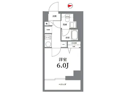 LOG武蔵小杉/ログ武蔵小杉(1K/3階)の間取り写真