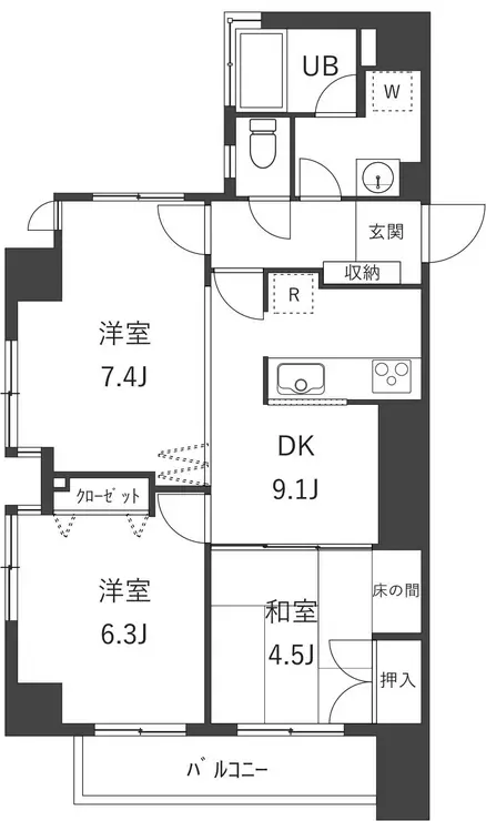 カブラキィノ 2階階 間取り