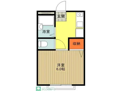 ミネオハイツ(1K/1階)の間取り写真