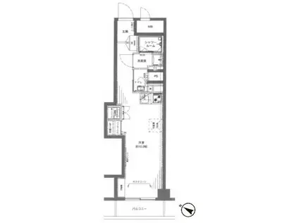 パサニアガーデン目白台(ワンルーム/3階)の間取り写真