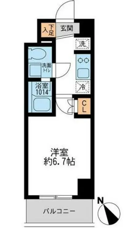アーデン門前仲町 5階階 間取り