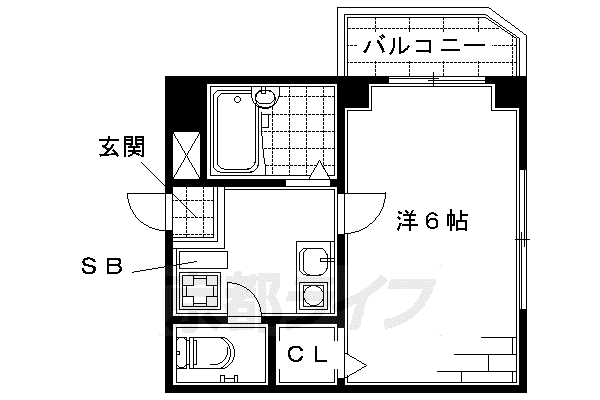 第2CRPビル(1K/5階)の間取り写真