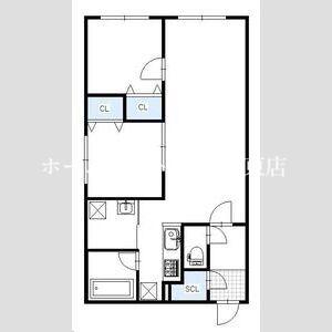 BRIGHTON COURT N20(2LDK/4階)の間取り写真