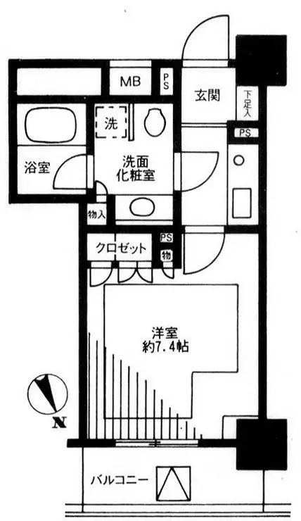 ファミール芝公園グランスイートラ・ヴィル 6階階 間取り