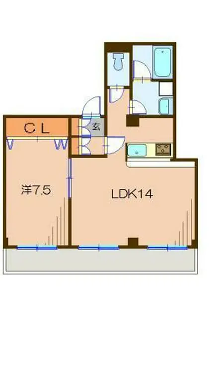 朝日下目黒マンション 3階階 間取り