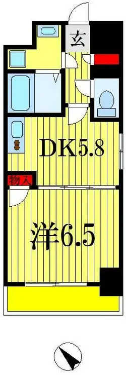 スカール千葉みなと 2階階 間取り