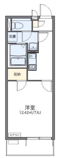 東急世田谷線 西太子堂駅 徒歩8分 3階建 築14年(1K/2階)の間取り写真