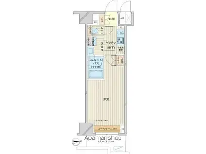 ルーブル南砂町弐番館(1K/2階)の間取り写真