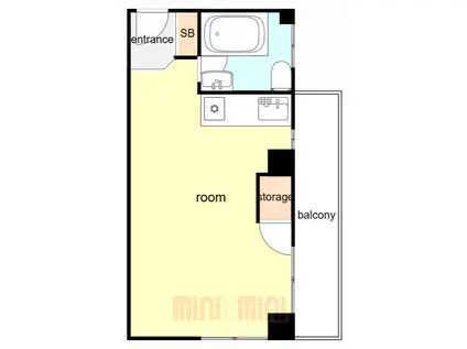 小泉マンション(ワンルーム/3階)の間取り写真