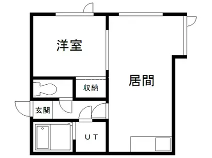 カーサ・マローネ(1LDK/2階)の間取り写真