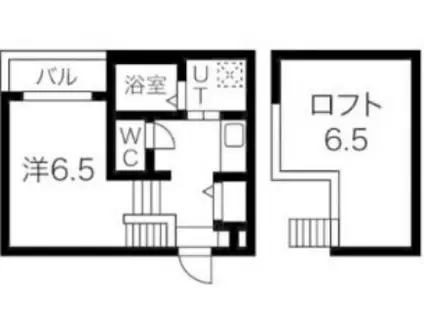 コンフォルタ杉村(1K/1階)の間取り写真