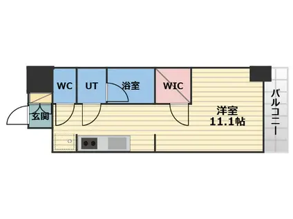 ウエリスアーバン守口(ワンルーム/4階)の間取り写真